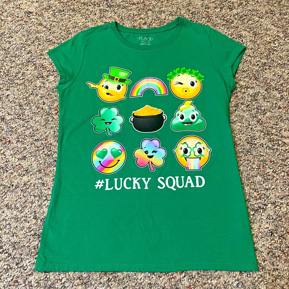 NWOT Girls Children’s Place Emoji T-Shirt sz 10/12